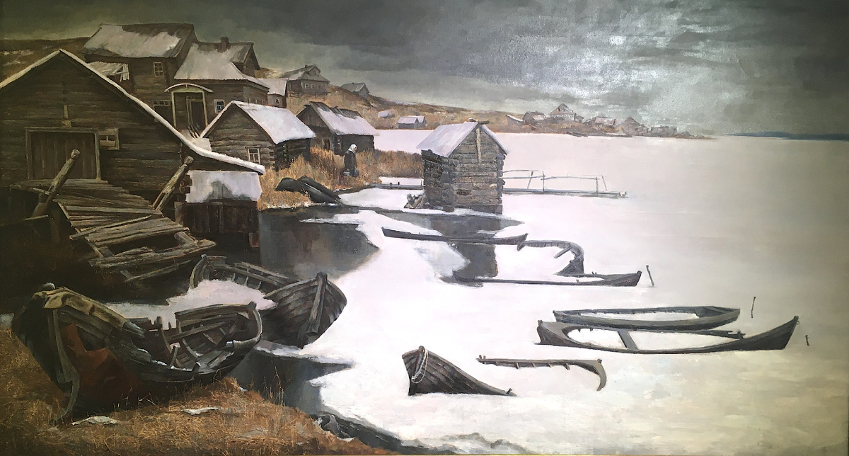 Забытая деревня. 2001, х/м