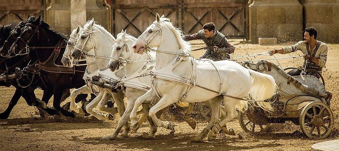 (Гонки на колесницах в фильме «Бен-Гур», 2016 год)