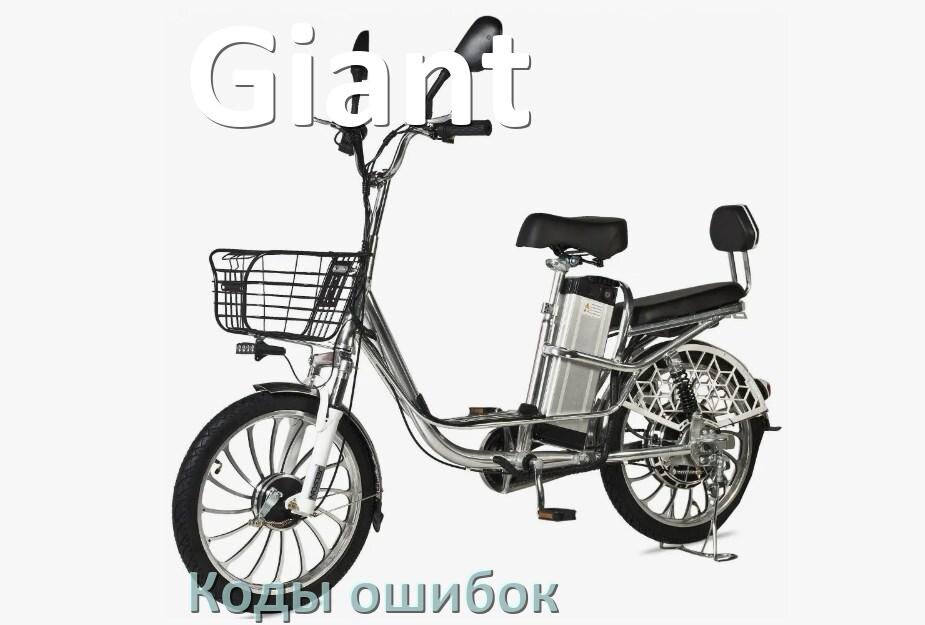 
Коды ошибок электровелосипеда Giant что означает info 01, 03, 06, E10, E001, E07