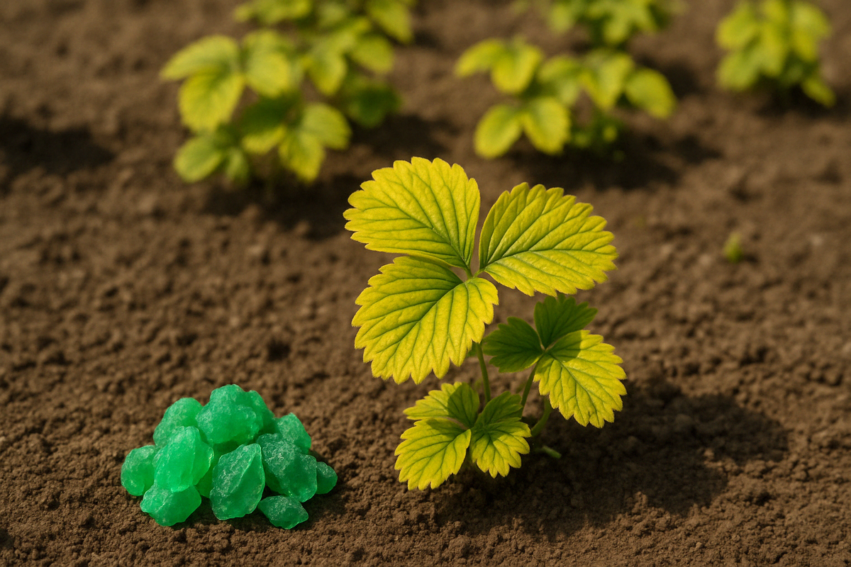 Хлороз у клубники