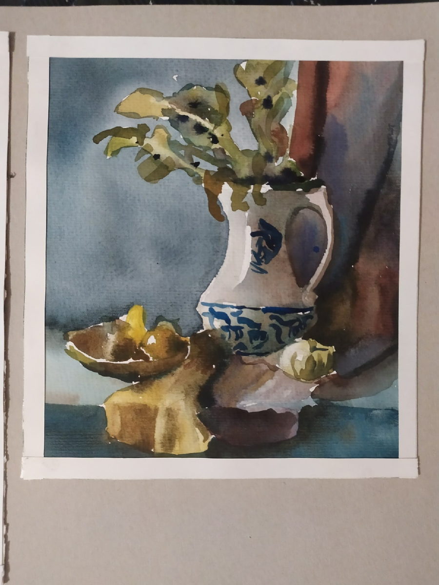 пример портфолео на акварельной работе