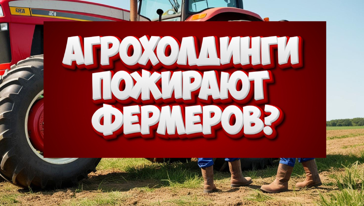 Агрохолдинги выкупают земли небольших фермерских хозяйств.