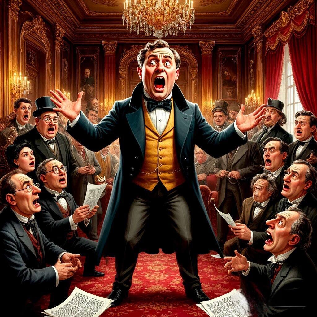 Хлестаков сочиняет невероятные истории