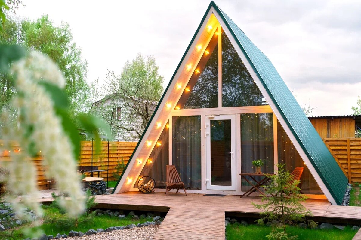 дом Изумруд с личной баней на дровах, личной купелью фурако, мангальной зоной и территорией кроликов