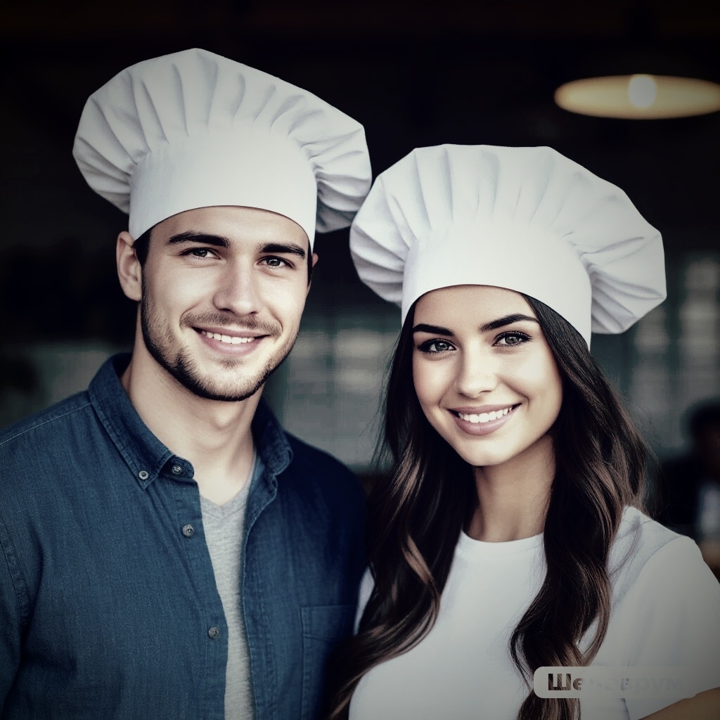 Жора Ложкин и Памела Капустина из компании "Ужин не нужен" (нейросеть)