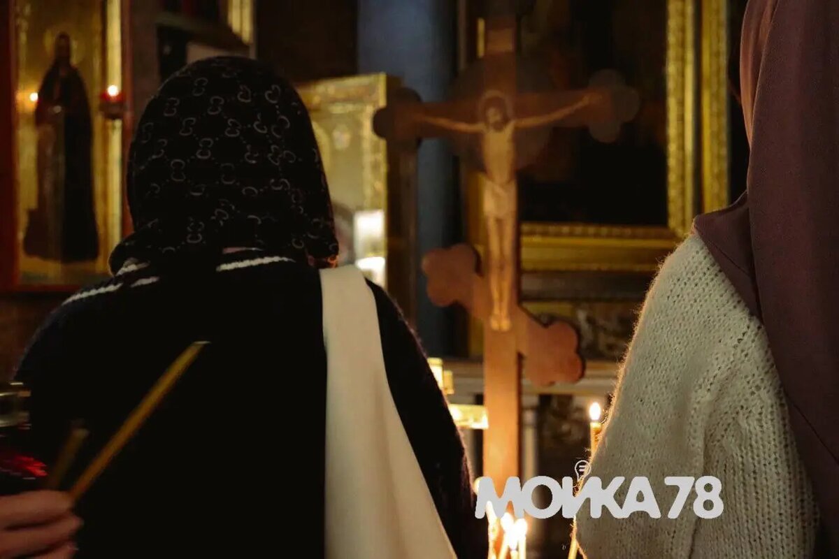    Богослужение в Казанском соборе 20 апреля 2025 года. фото: Мойка78