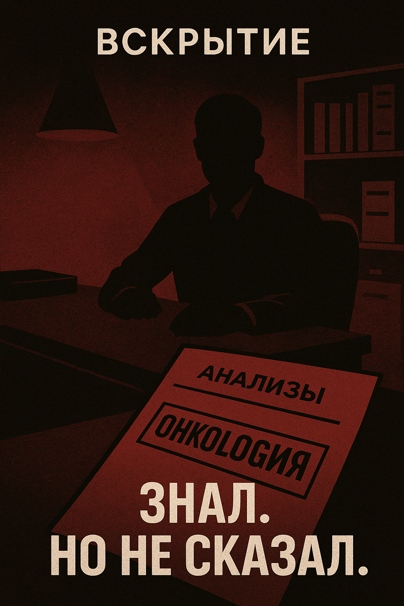 📍 Ты бы жил, если бы тебе вовремя сказали, что ты умираешь.