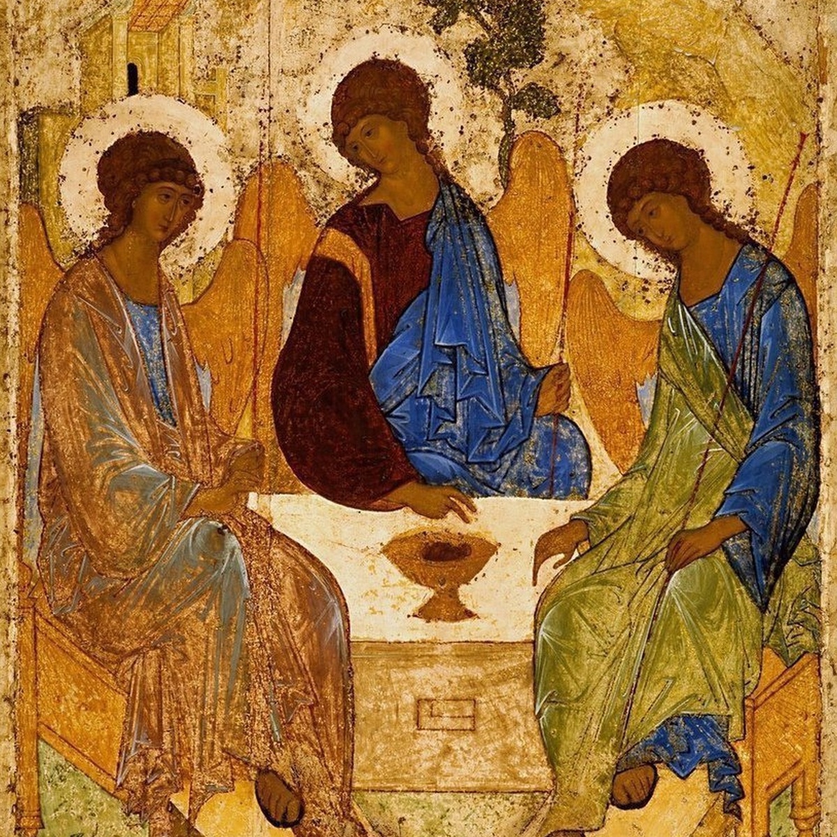 «Троица» Андрея Рублева. Изображение взято на gettyimages.com Автор: Universal History Archive/Universal Images Group