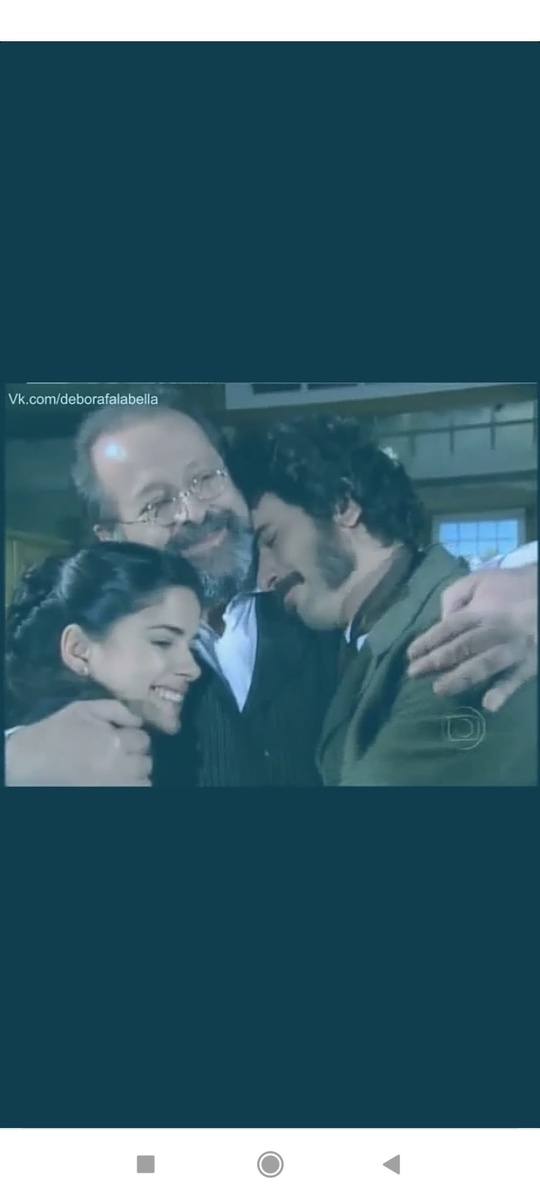 Аугусто с Жулианой и Рафаэлем. 