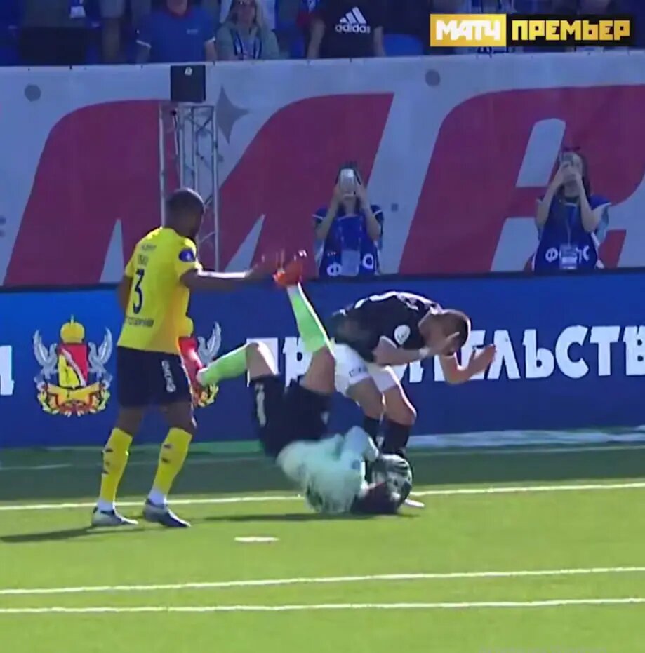    Фото: скриншот из видео трансляции на телеканале «Матч Премьер».