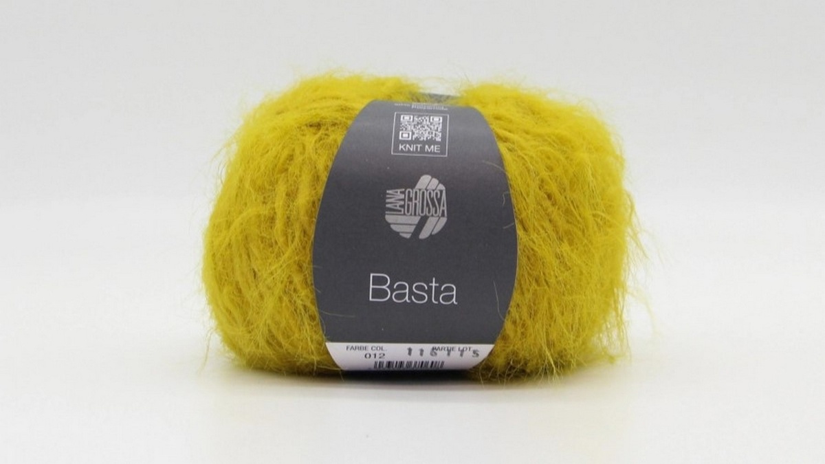 Пряжа Basta Lana Grossa, №12, цвет горчица. Фото: https://6wool.ru/