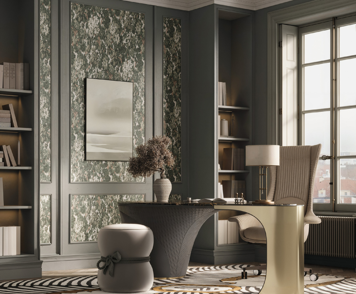 Обои Brit20 005 «Дубрава» из коллекции «Шервуд» от бренда Loymina