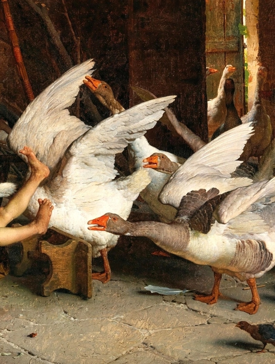 Художник  Гаэтано Кьеричи.  Катастрофа. 1887 год. Фрагмент.