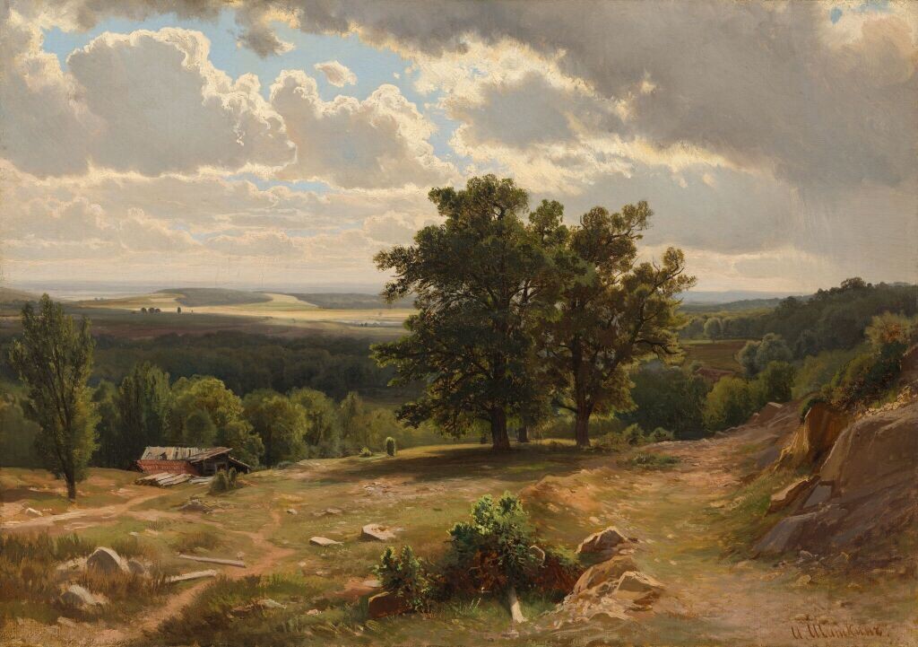 Иван Шишкин. Вид в окрестностях Дюссельдорфа. 1864–1865. Холст, масло.
