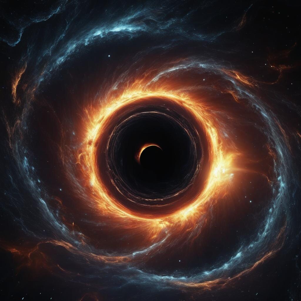 Черная дыра поглощает негатив. Можете использовать данную картинку для данной техники очищения.