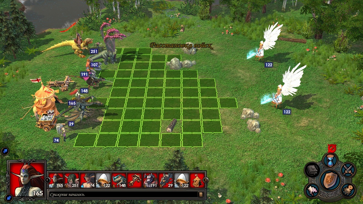 скриншот из Heroes of Might and Magic V (2006).