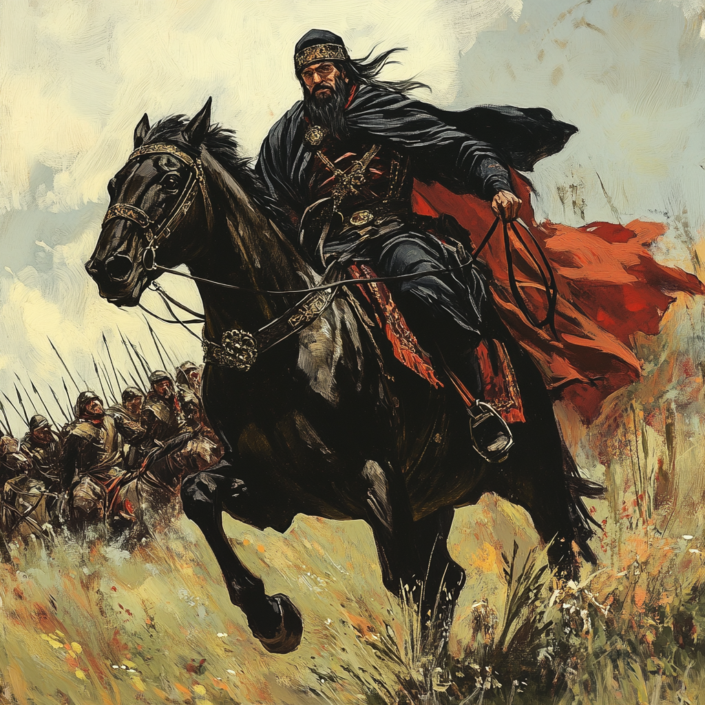 Изображение автора. Опричники.