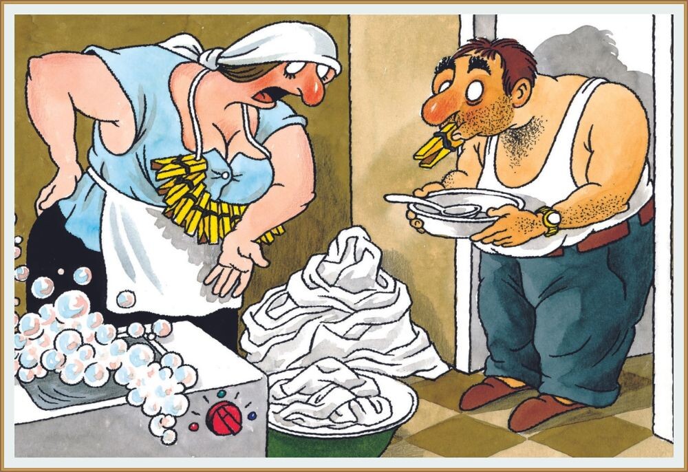 КАРИКАТУРА ОТ ХУДОЖНИКА-КАРИКАТУРИСТА ВАЛЕНТИНА ДРУЖИНИНА /  9 МАРТА - ПОСЛЕВКУСИЕ ПОСЛЕ ВОСЬМОГО МАРТА!!!