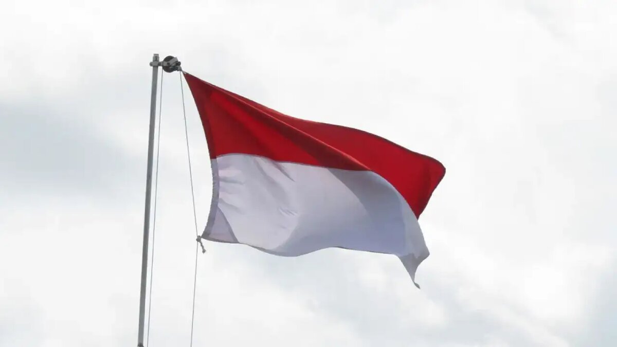    Флаг Индонезии.