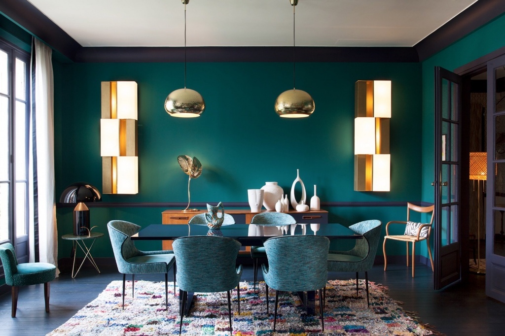 Изумрудный цвет в дизайне интерьера (фото: angstrem-mebel.ru)