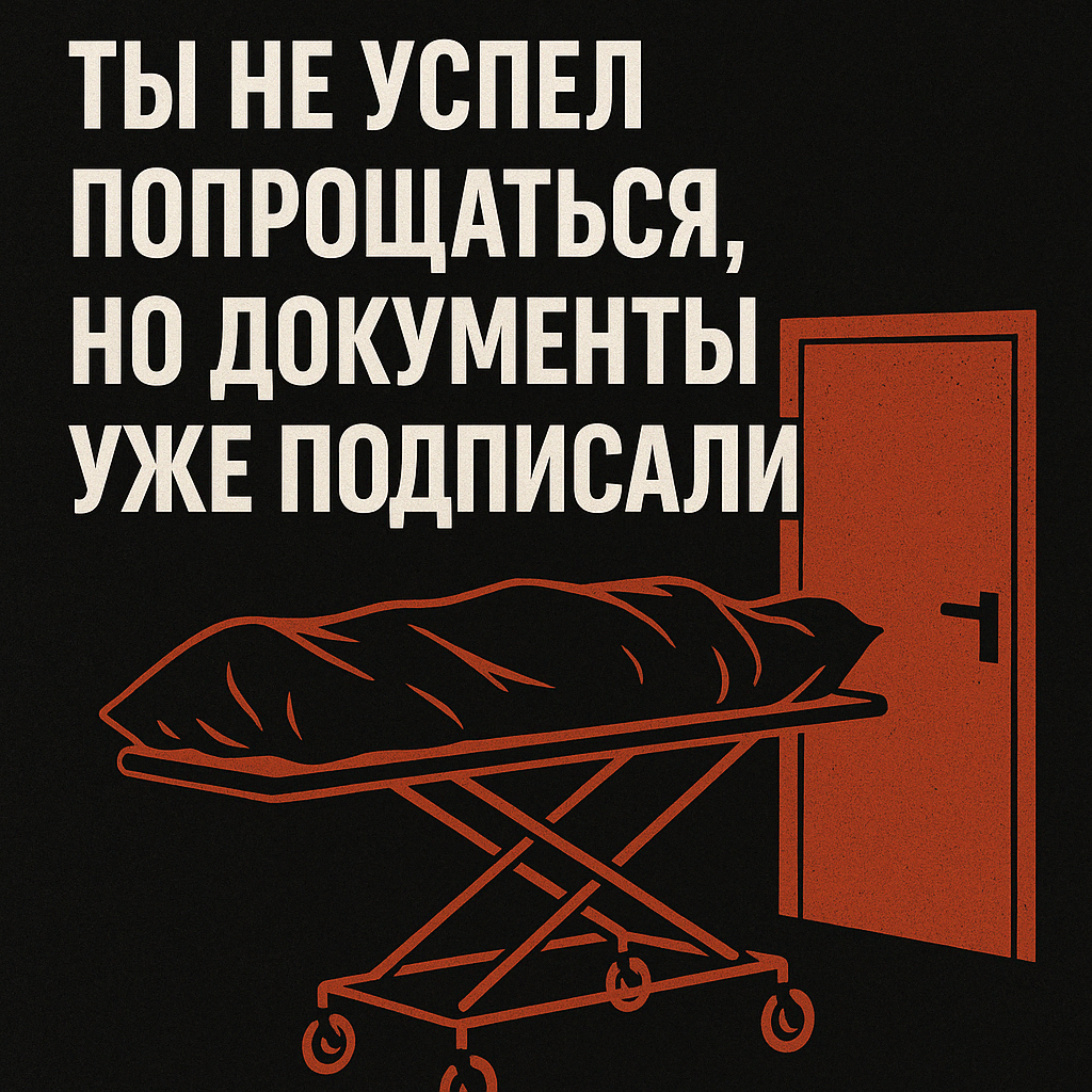 📍 Он умер. И стал объектом логистики.