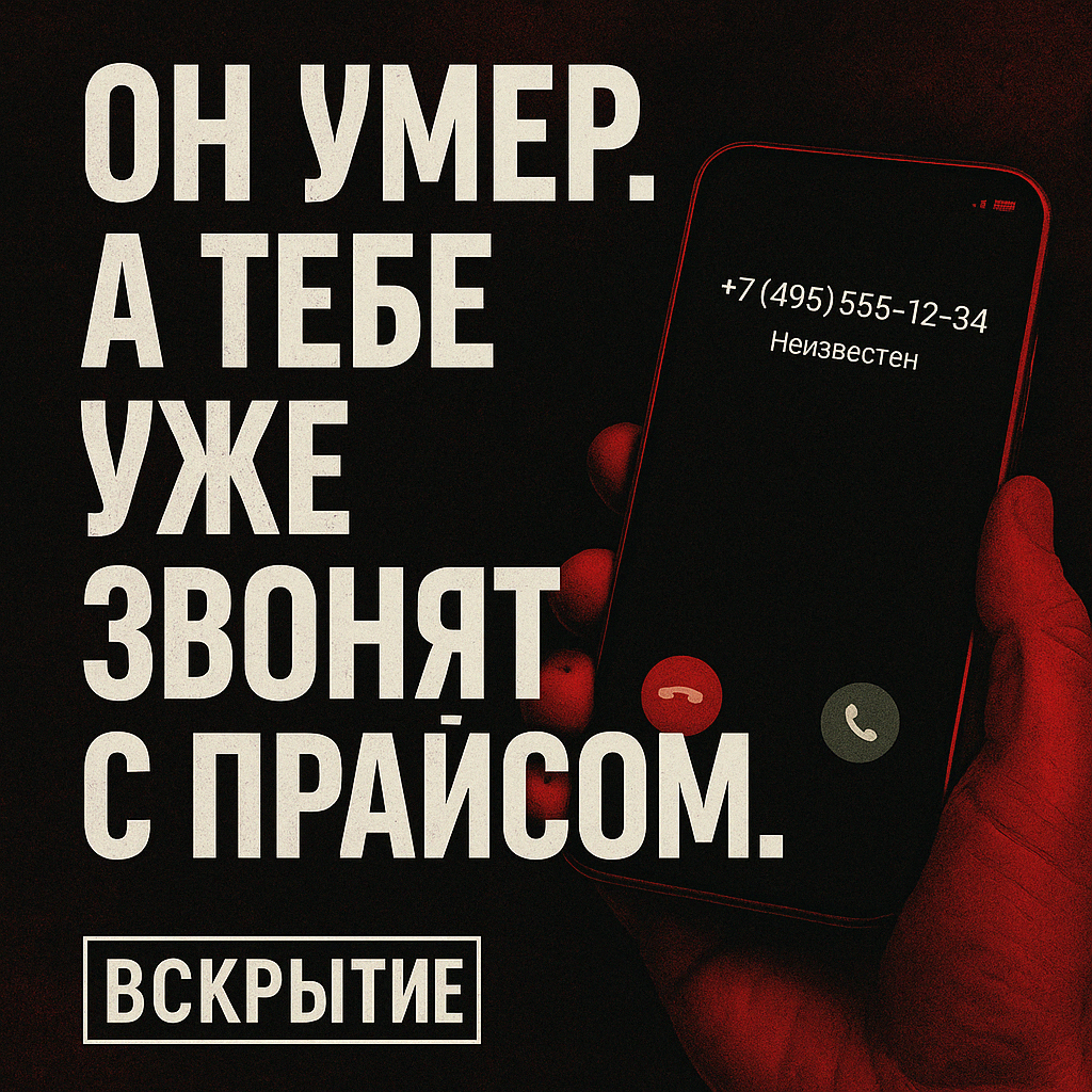 📍 Ты не успел попрощаться. А они уже напечатали прайс.