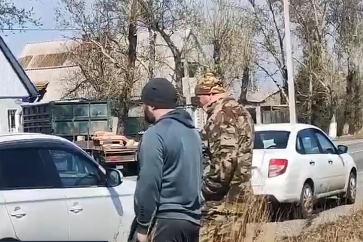 Стоп-кадр съемки очевидца
