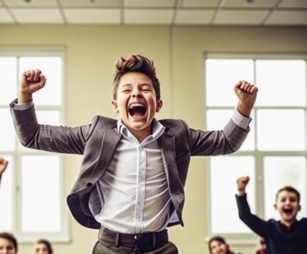 Четверка за ВПР.  Фото создано с помощью нейросети Кандинский 3.1.