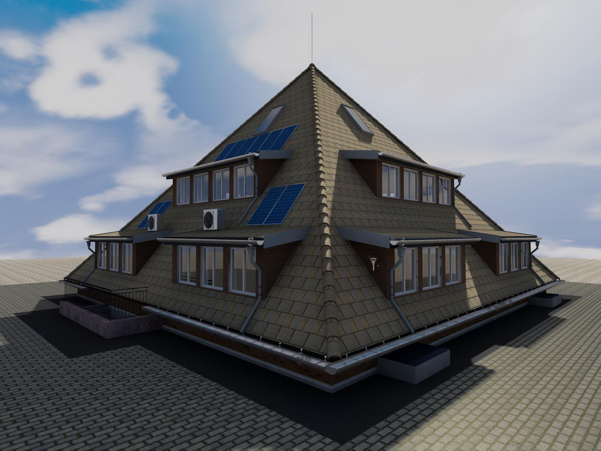 Дом пирамида