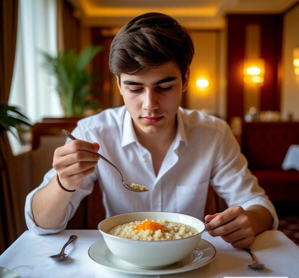 Как правильно есть кашу ложкой