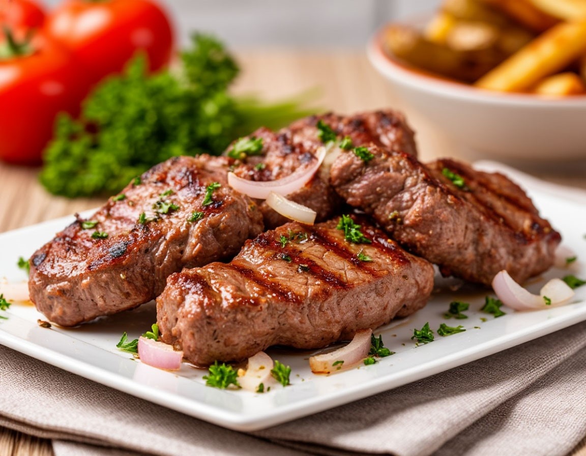 Шашлык из свинины в кефирном маринаде