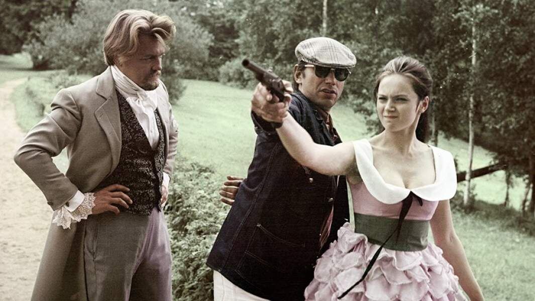 Андрон Кончаловский, Ирина Купченко и Леонид Кулагин на съемках