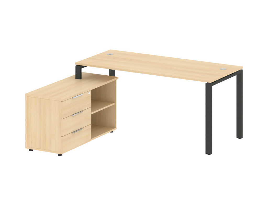 Рабочая станция Riva METAL SYSTEM STYLE с опорной тумбой (код товара 305375)