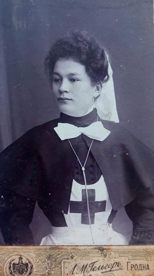 Бабушка Софья Францевна Точко, сестра милосердия. Гродно