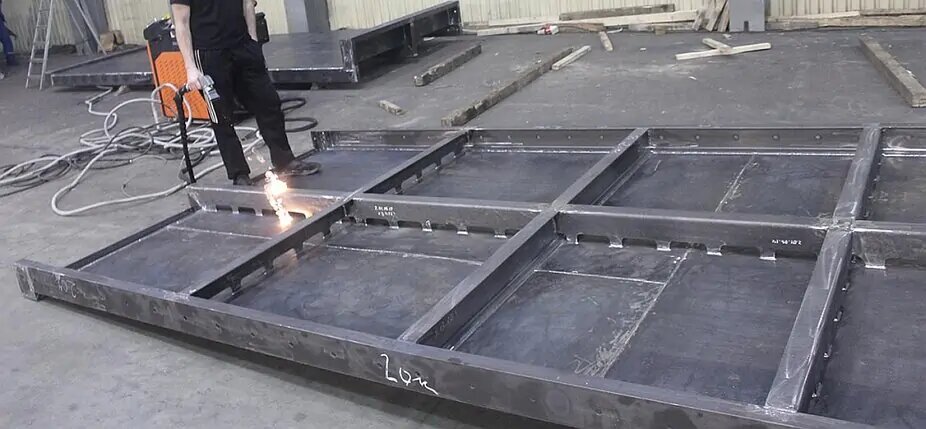Лазерная очистка металлоконструкций на ЗМК "Андромета"
