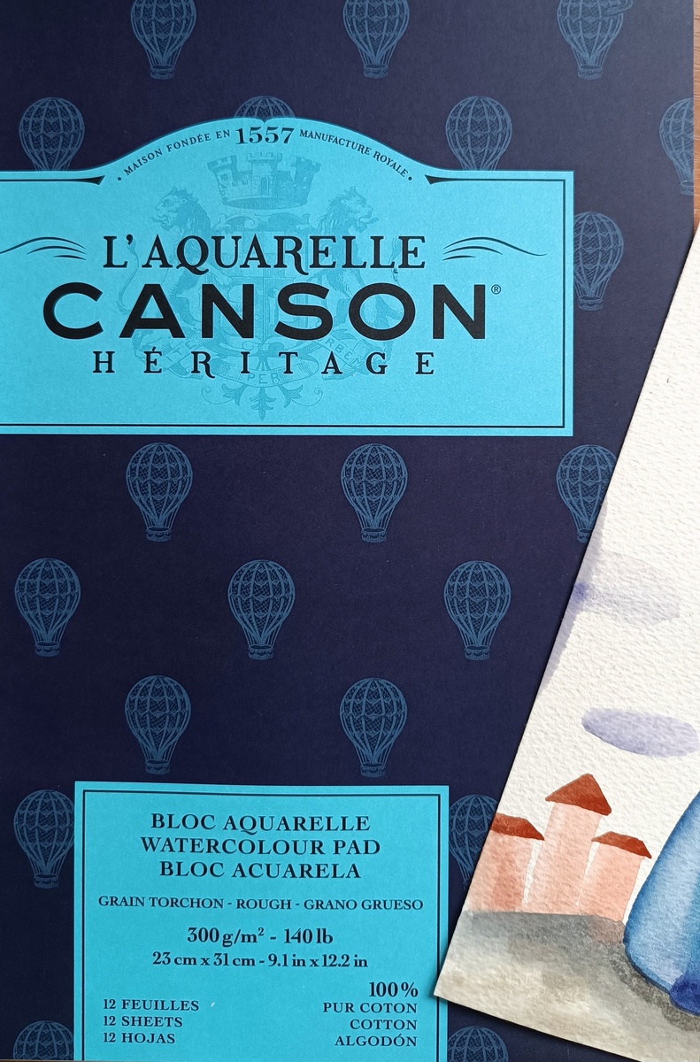 Бумага для акварели Canson Heritage, которую я умудрилась просрочить)