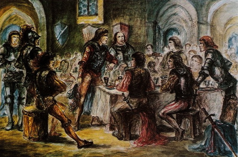 Спор во время пира в Барлетта