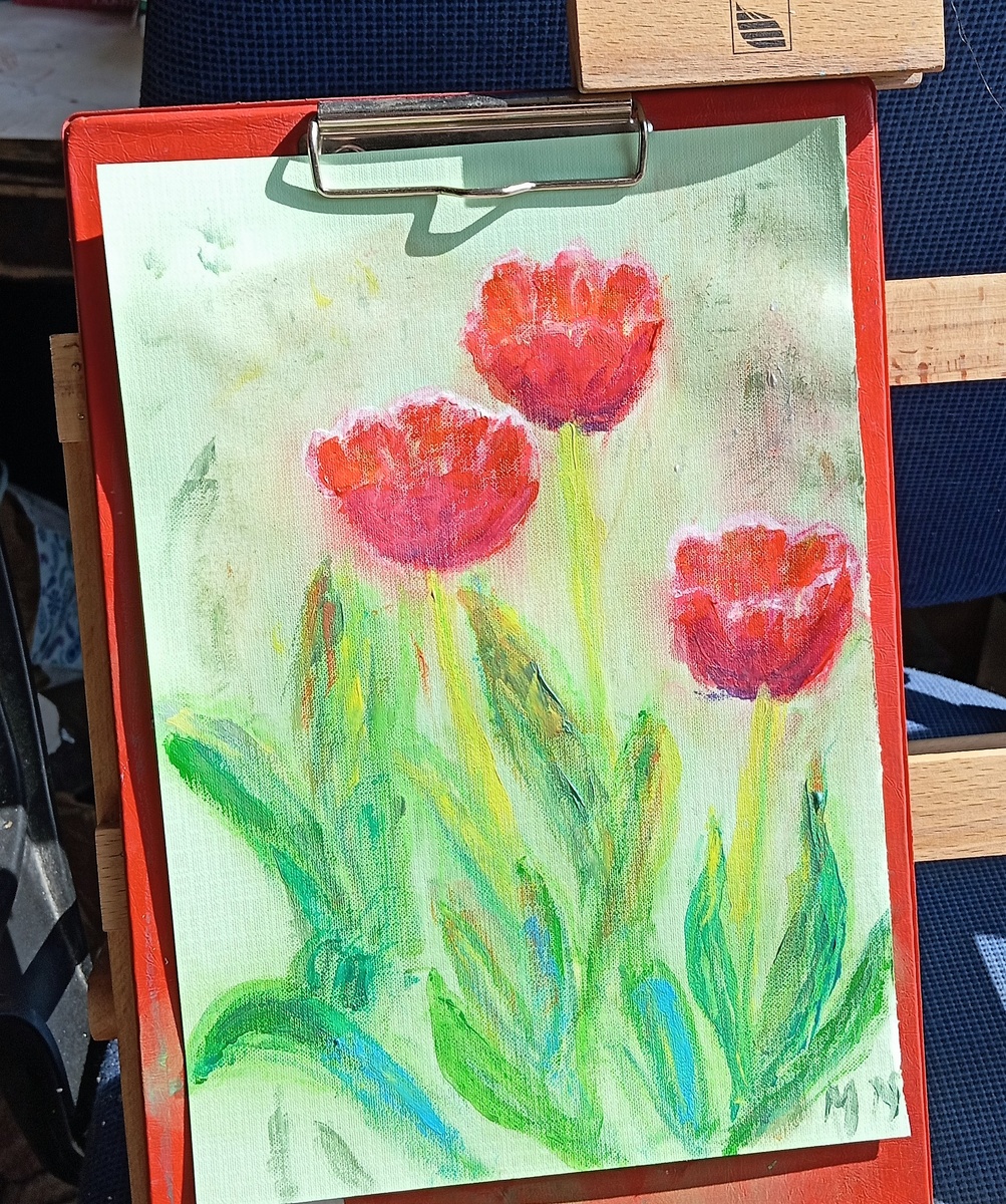 Солнце может даже рисунок улучшить