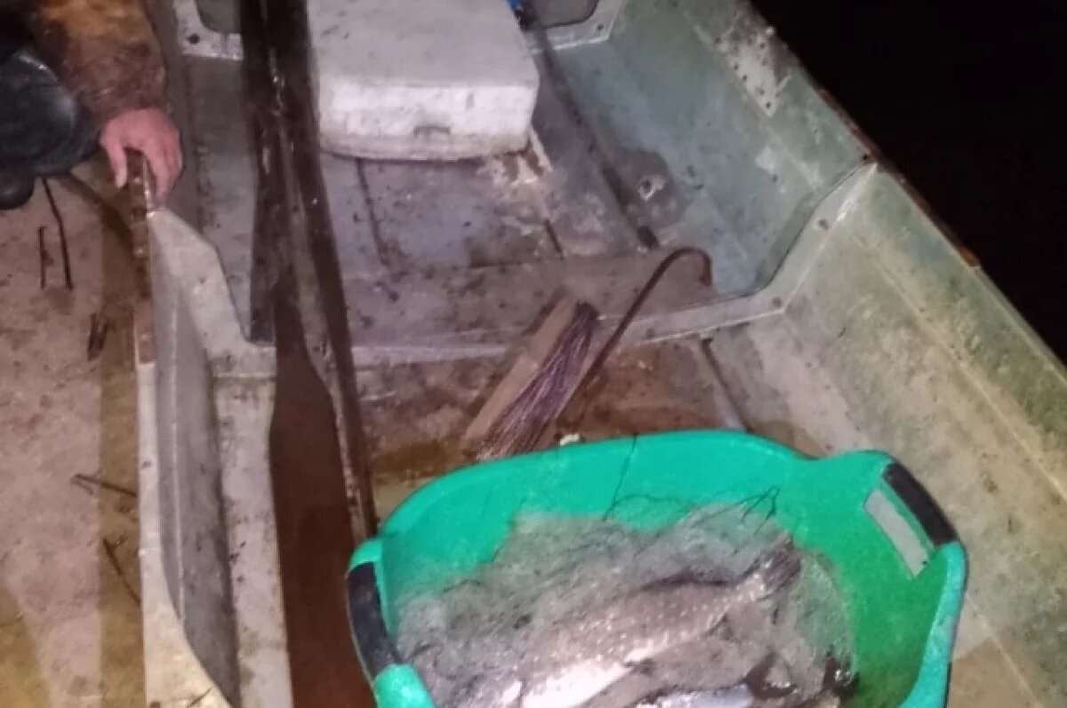    На озере Селигер задержали браконьера с рыболовной сетью