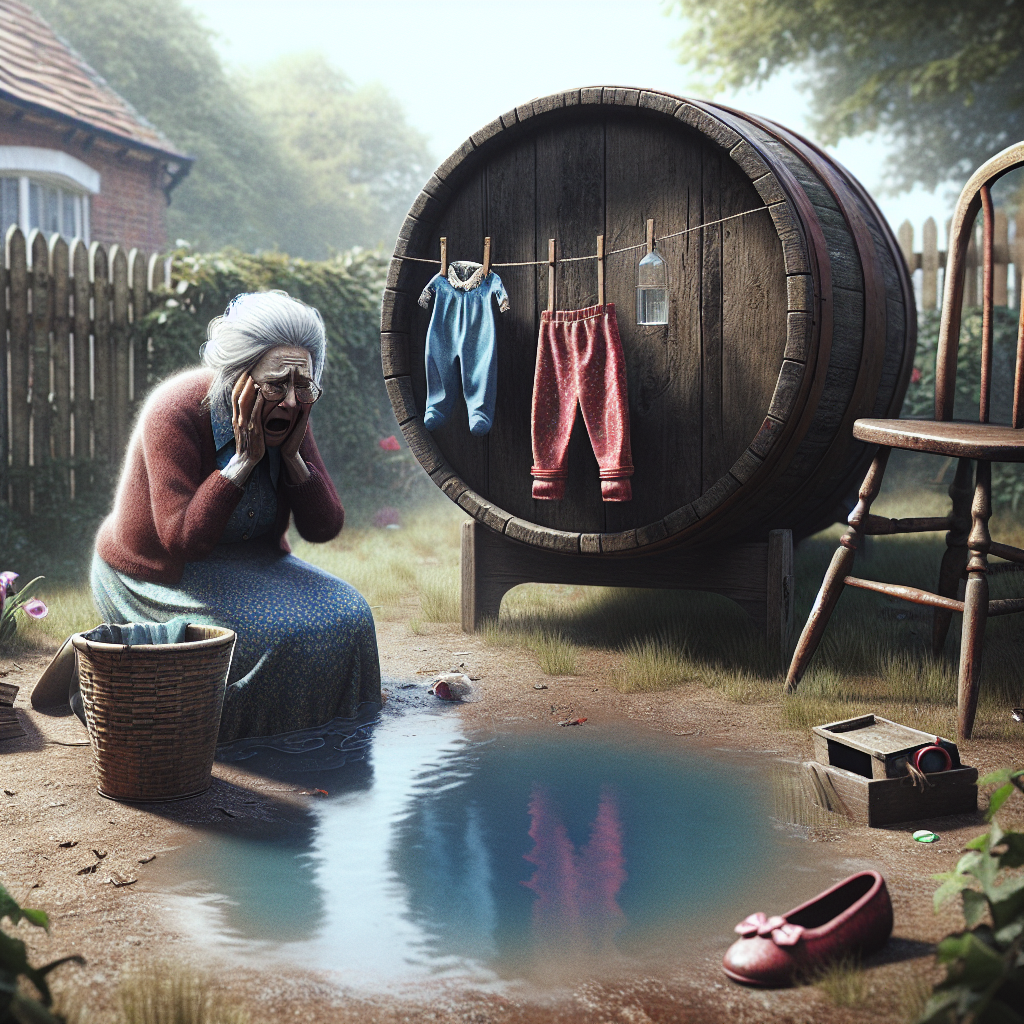 Мгновение, застывшее в ужасе. Бабушка обнаружила следы пропажи внучки. / ИИ-арт Надежда Иванова.