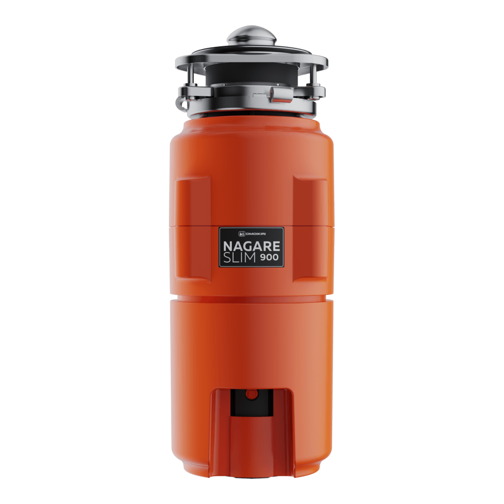 Так выглядит измельчитель Omoikiri, который располагается под раковиной на кухне