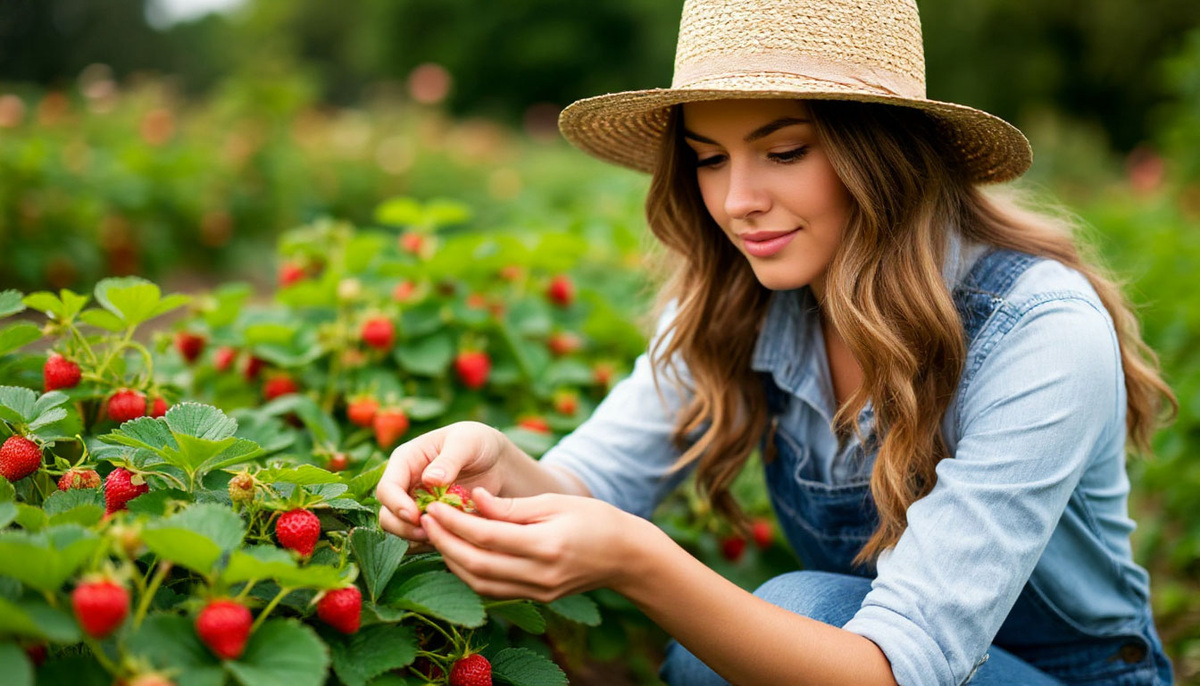 Клубника в саду