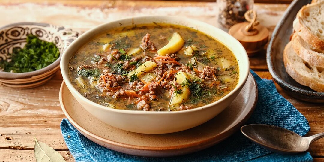Суп с фаршем и картошкой, пошаговый рецепт с фото на 161 ккал