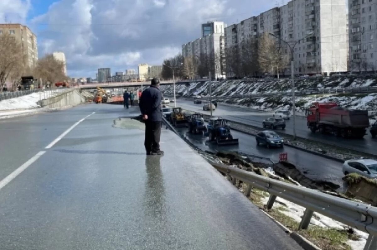    Полтора года нужно на ремонт подпорной стены на Ипподромской в Новосибирске