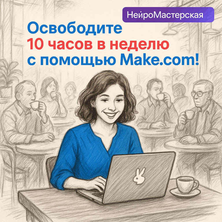    Освободите 10 часов в неделю с помощью Make.com! Оксана Солдатова