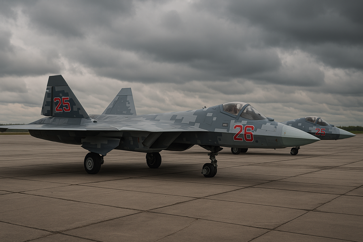   Су-57 «25 красный» и «26 красный»