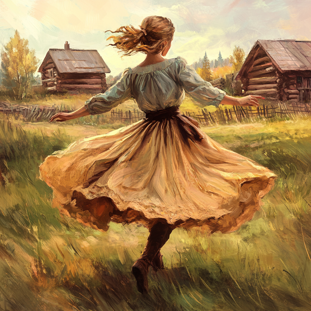 Изображение автора. Девушка крестьянка.