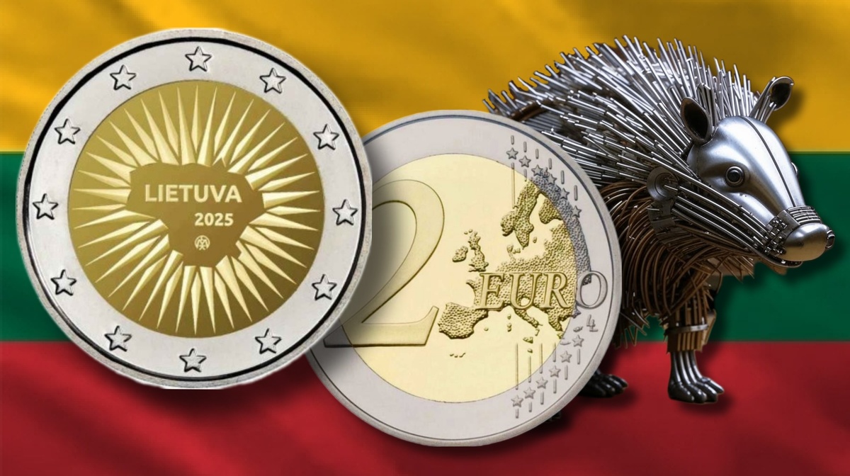 Монета 2 евро 2025 г.  Литва «Оборона страны»