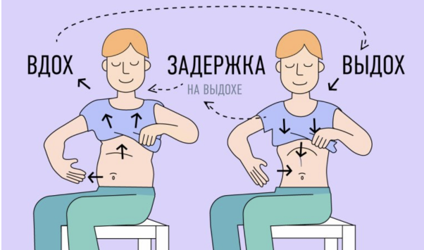 Работа мышц пресса