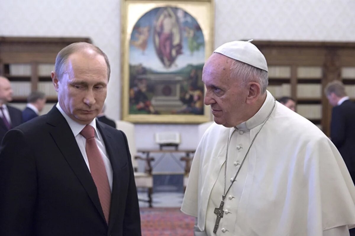    Песков: Путин и папа римский относились друг к другу с большим уважением